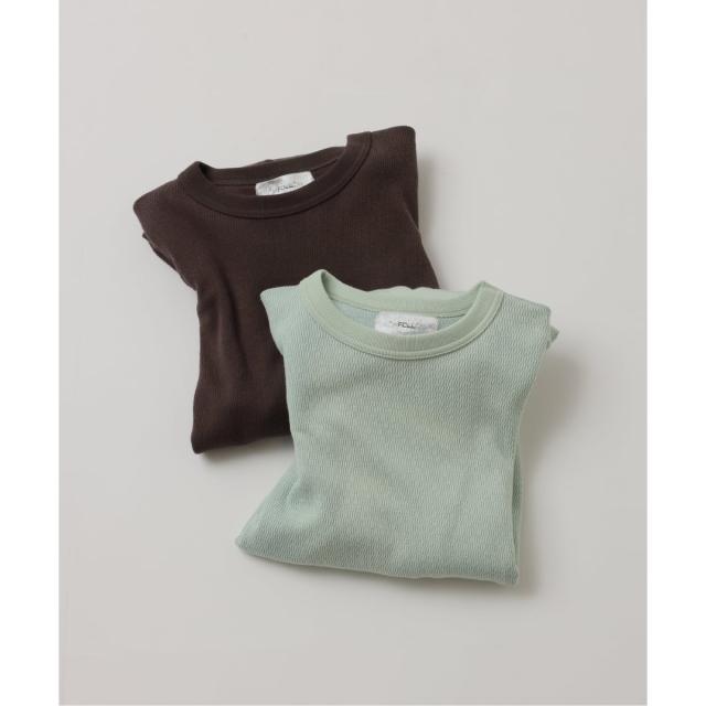 ジャーナルスタンダード（JOURNAL STANDARD）/《予約》【FOLL / フォル】antique washed thermal crewneck