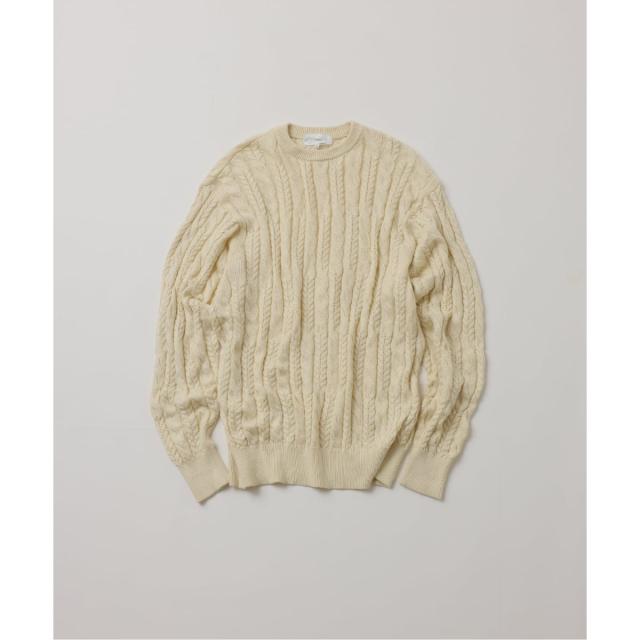ジャーナルスタンダード（JOURNAL STANDARD）/《予約》【FOLL / フォル】superfine cotton cable sweater
