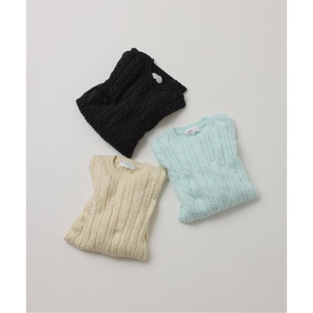 ジャーナルスタンダード（JOURNAL STANDARD）/《予約》【FOLL / フォル】superfine cotton cable sweater