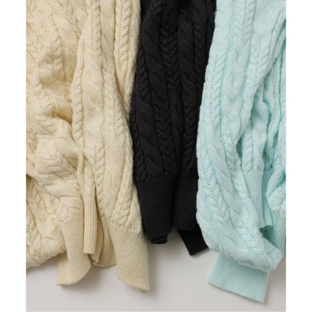 ジャーナルスタンダード（JOURNAL STANDARD）/《予約》【FOLL / フォル】superfine cotton cable sweater