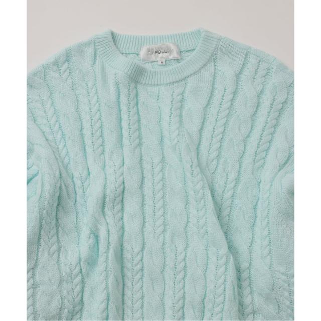 ジャーナルスタンダード（JOURNAL STANDARD）/《予約》【FOLL / フォル】superfine cotton cable sweater