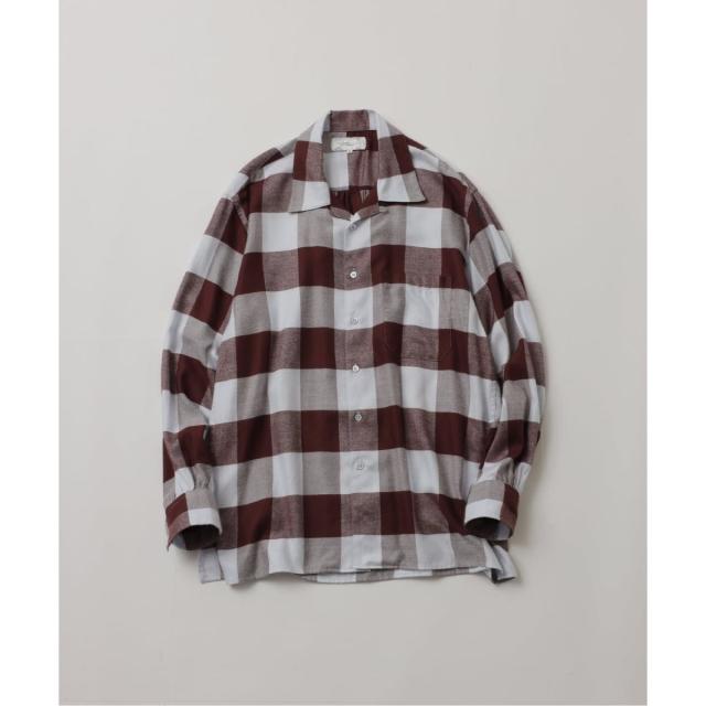 ジャーナルスタンダード（JOURNAL STANDARD）/《予約》【FOLL / フォル】summer modal check open collar shi