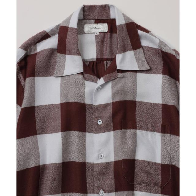 ジャーナルスタンダード（JOURNAL STANDARD）/《予約》【FOLL / フォル】summer modal check open collar shi