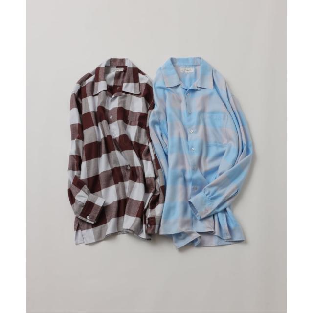 ジャーナルスタンダード（JOURNAL STANDARD）/《予約》【FOLL / フォル】summer modal check open collar shi