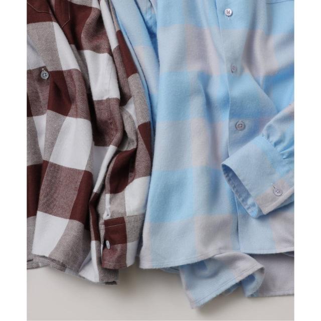 ジャーナルスタンダード（JOURNAL STANDARD）/《予約》【FOLL / フォル】summer modal check open collar shi