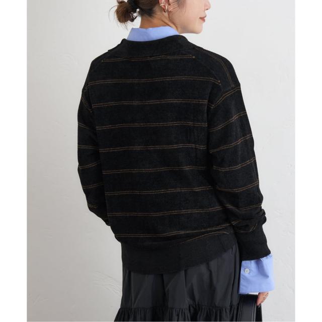 【NEW】ジャーナルスタンダード（JOURNAL STANDARD）/《追加2》ベロアニットロングスリーブポロシャツ