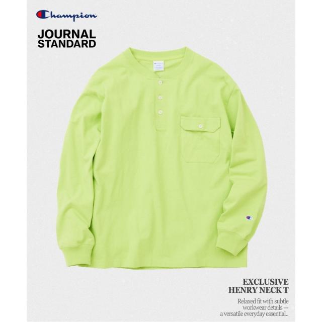 ジャーナルスタンダード（JOURNAL STANDARD）/CHAMPION / チャンピオン for JS 長袖 ヘンリーネック