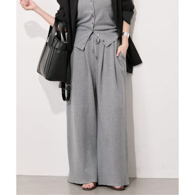 ジャーナルスタンダード（JOURNAL STANDARD）/コットンシルクミックスタックワイドパンツ