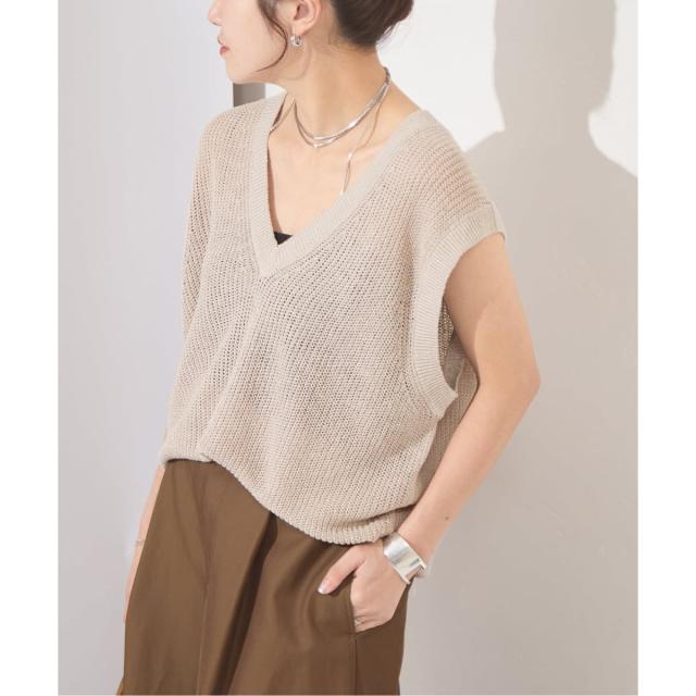 ジャーナルスタンダード（JOURNAL STANDARD）/【osedit】WASHABLELINEN Vベスト_1