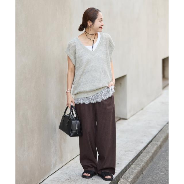 ジャーナルスタンダード（JOURNAL STANDARD）/【osedit】WASHABLELINEN Vベスト_3