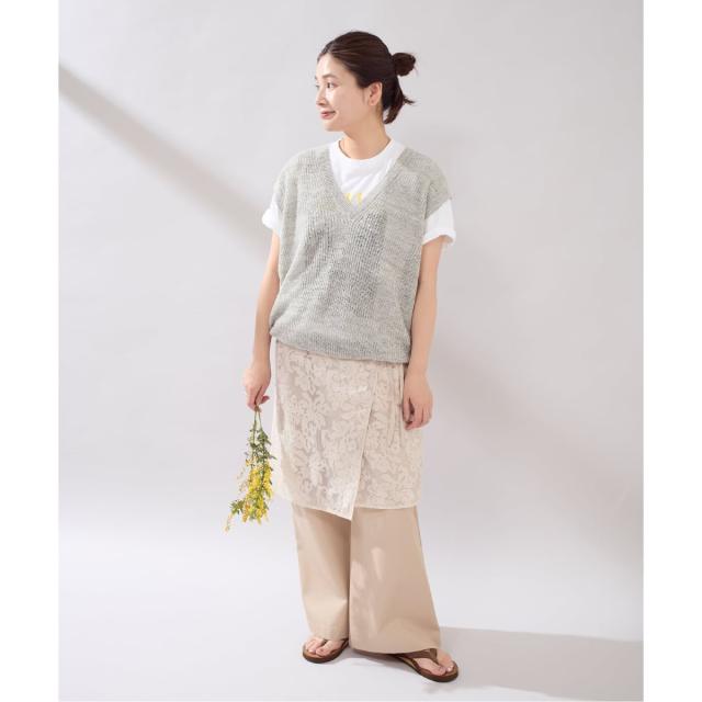 ジャーナルスタンダード（JOURNAL STANDARD）/【osedit】WASHABLELINEN Vベスト_4