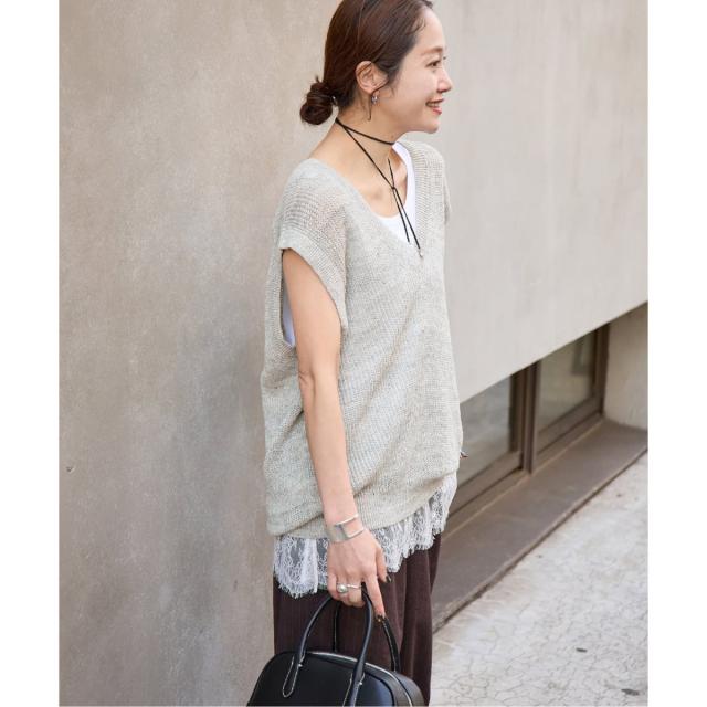 ジャーナルスタンダード（JOURNAL STANDARD）/【osedit】WASHABLELINEN Vベスト_11