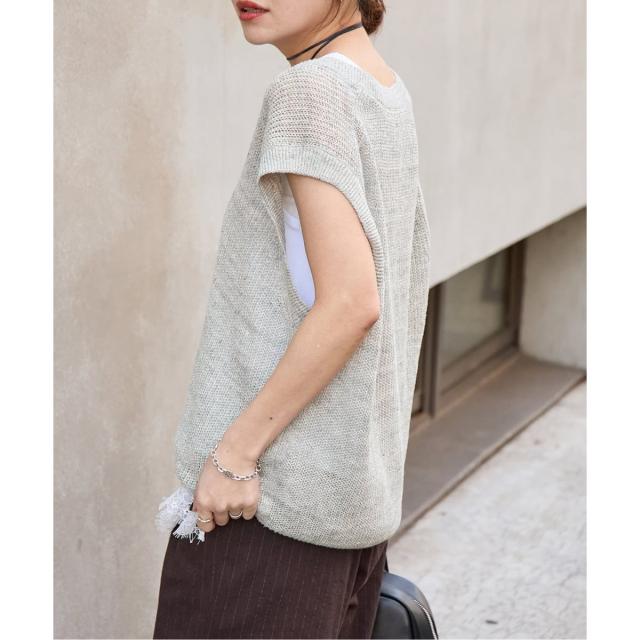 ジャーナルスタンダード（JOURNAL STANDARD）/【osedit】WASHABLELINEN Vベスト_13