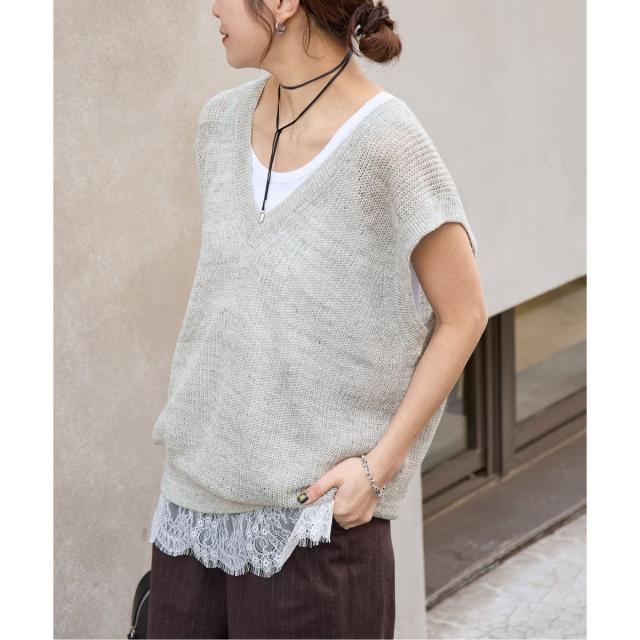 ジャーナルスタンダード（JOURNAL STANDARD）/【osedit】WASHABLELINEN Vベスト_14