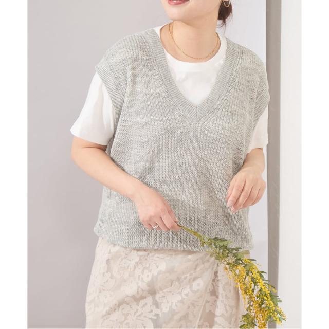 ジャーナルスタンダード（JOURNAL STANDARD）/【osedit】WASHABLELINEN Vベスト_19