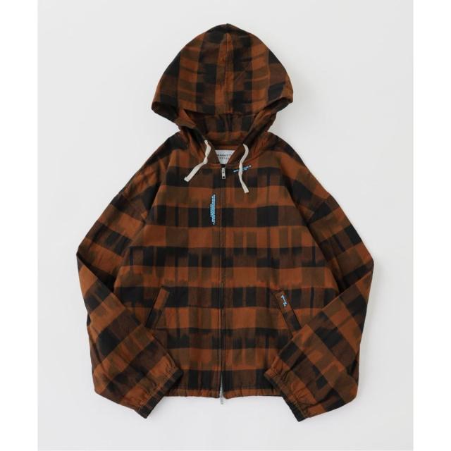 ジャーナルスタンダード（JOURNAL STANDARD）/NOMARHYTHM TEXTILE / ノーマリズム テキスタイル Ikat Check Hood