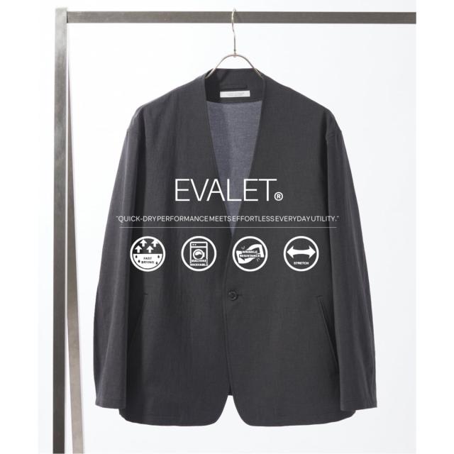ジャーナルスタンダード（JOURNAL STANDARD）/EVALET / エバレット ST ノーカラー ジャケット セットアップ着用可能