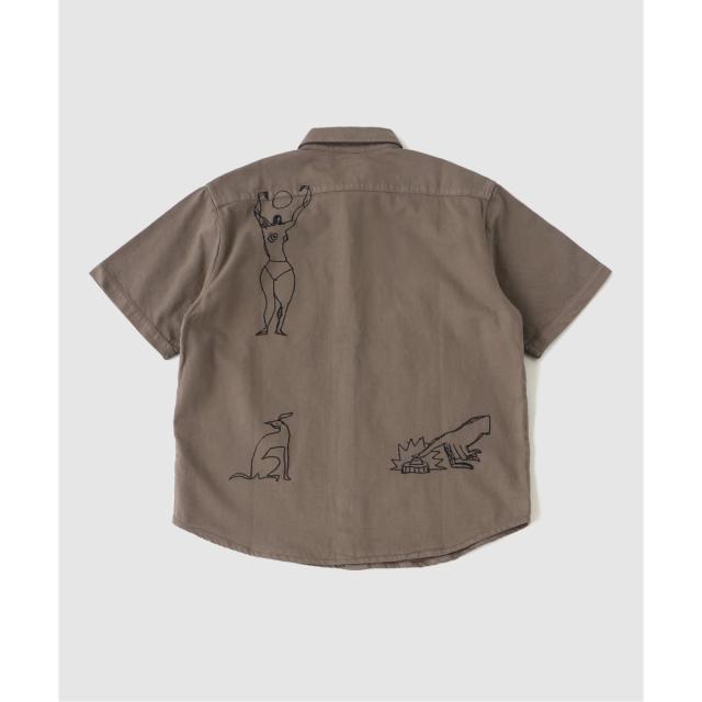ジャーナルスタンダード（JOURNAL STANDARD）/by Parra Crooked face short sleeve shirt_1