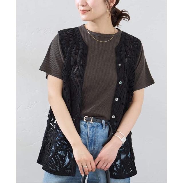 ジャーナルスタンダード（JOURNAL STANDARD）/CRAFT エンブロイダリーレースベスト