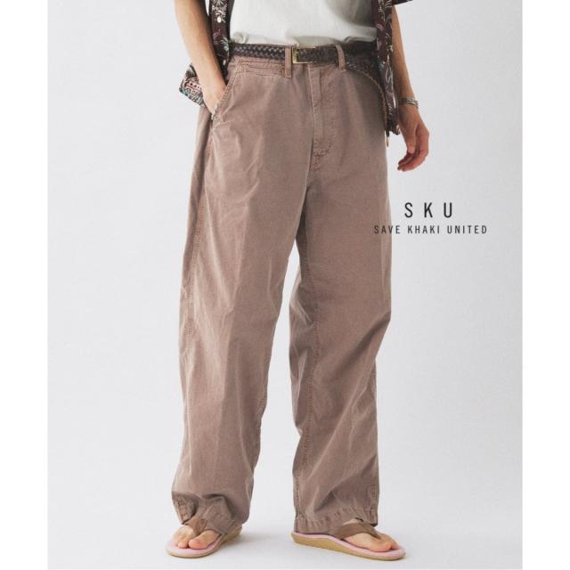 ジャーナルスタンダード（JOURNAL STANDARD）/SAVE KHAKI UNITED / セーブ カーキ ユナイテッド 別注 ピグメント ワイド チノ