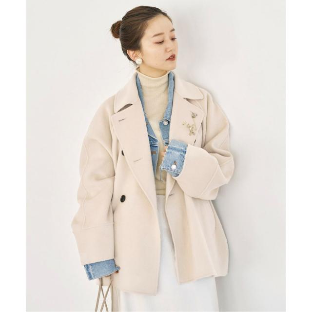 イエナ（IENA）/《追加2》スーパー160ダブルフェイス ショートコートの