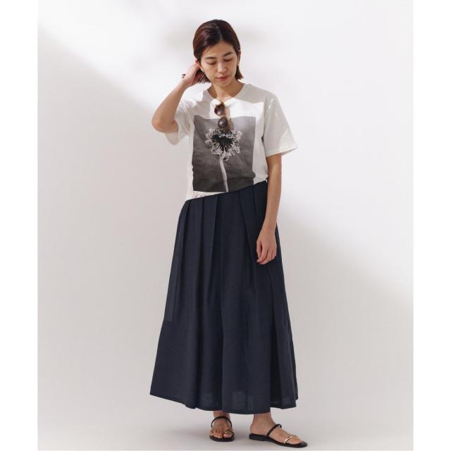 ノーブル◎シアーブライトナローティアードスカート◎イエナ NOBLE