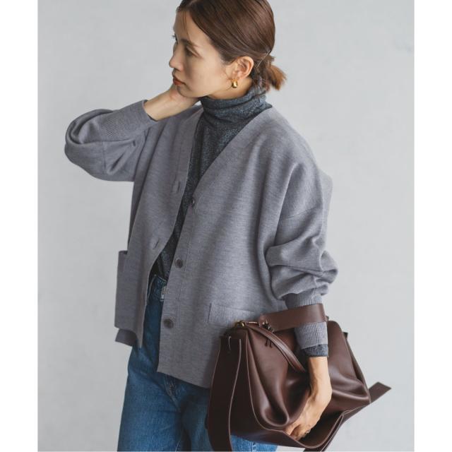 イエナ（IENA）/スーパーファインスムース ショートカーディガンの通販