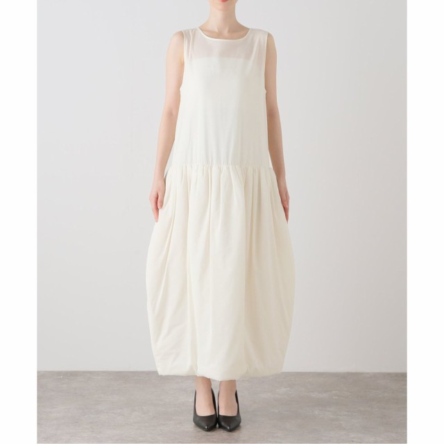 イエナ（IENA）/AMOMENTO/アモーメント SHEER SHIRRIG PADDED DRESS ワンピース A