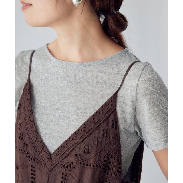 イエナ（IENA）/ラメ ダブルフェイス コンパクトTシャツの通販は