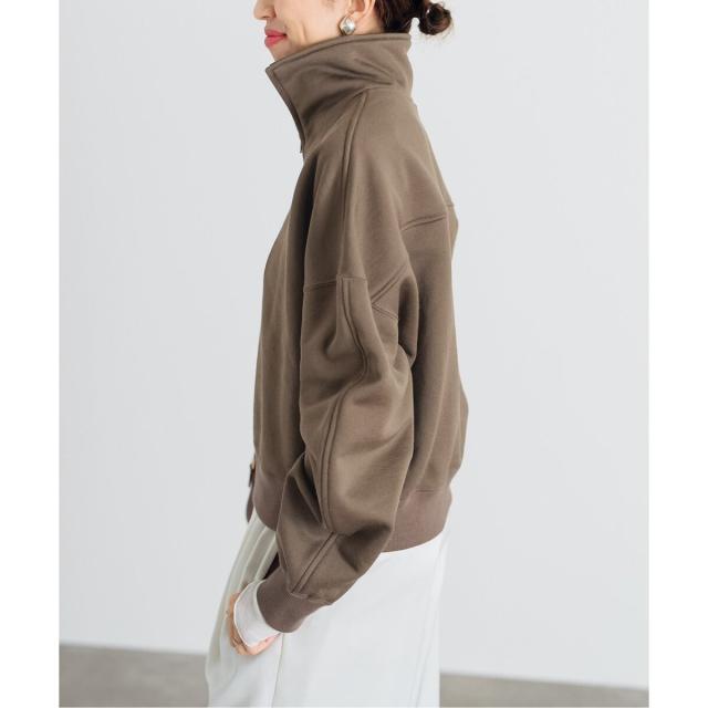 CURRENTAGE カレンテージ ジップ ニット ダークグレー （CURRENTAGE  