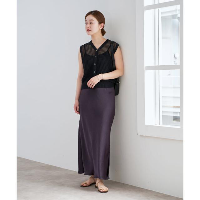 イエナ（IENA）/《追加10》ダブルサテンスカート