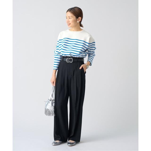 イエナ（IENA）/《追加2》TA/PL ジョーゼットタックワイドパンツ