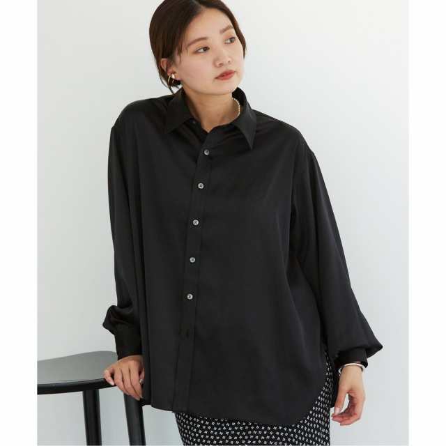 イエナ（IENA）/BLACK サテンシャツの通販は