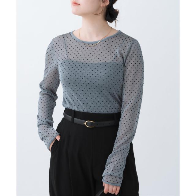 イエナ（IENA）/フロッキードット シアー プルオーバーの通販は