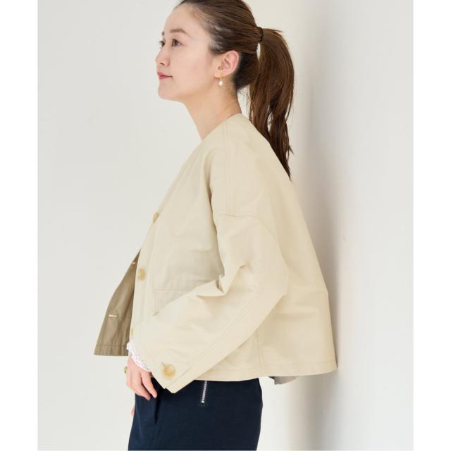 iena ウェザーノーカラージャケット ウェザーノーカラージャケット