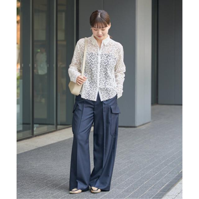 イエナ ラッセルレースシャツ 追加》ラッセルレースシャツ | イエナ