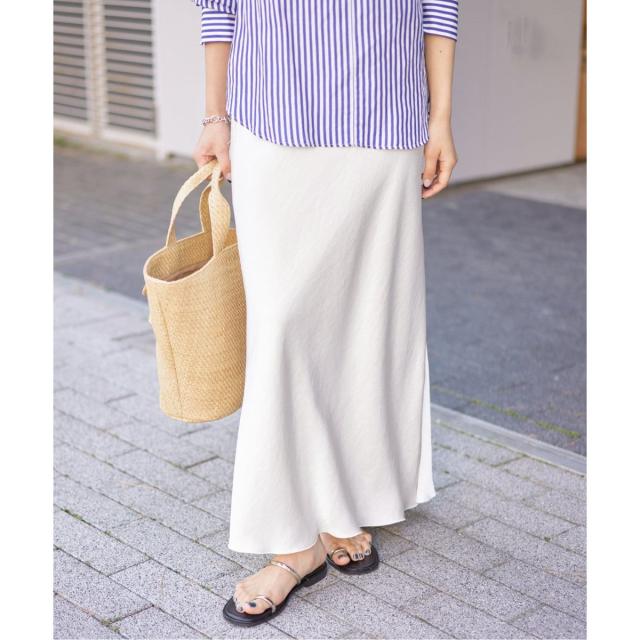 イエナ（IENA）/《追加11》ダブルサテンスカート