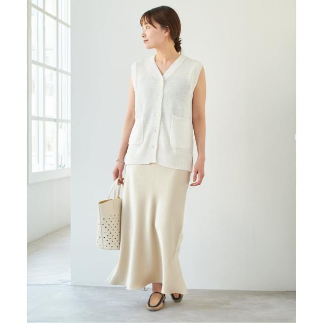 イエナ（IENA）/《WEB・一部店舗限定 追加12》ダブルサテンスカート