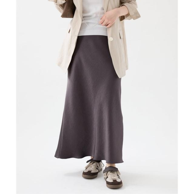 イエナ（IENA）/《WEB・一部店舗限定 追加12》ダブルサテンスカート
