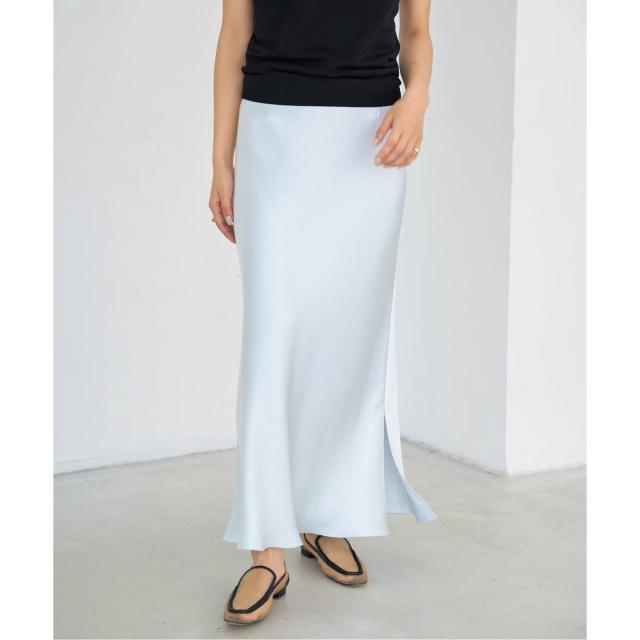 イエナ（IENA）/《WEB・一部店舗限定 追加12》ダブルサテンスカート