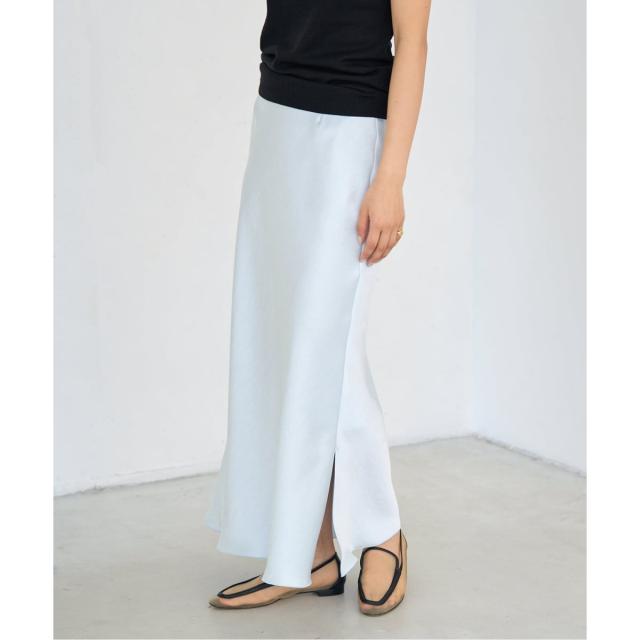 イエナ（IENA）/《WEB・一部店舗限定 追加12》ダブルサテンスカート