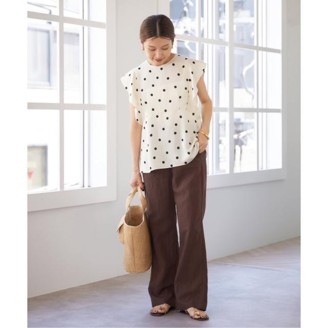 IENA 人気完売品　IENA イエナ　ボウタイブラウス　ドット×ストライプ 人気完売品 IENA イエナ ボウタイブラウス ドット×ストライプ