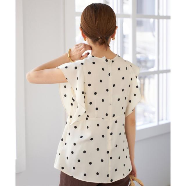 イエナ（IENA）/ウォッシャブル sese ポルカドットブラウス