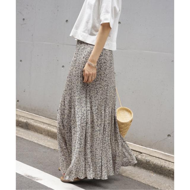 IENA ミュゲットパターン フェード プリーツスカート◆サイズ36 IENA スカート ミュゲットパターン フェードプリーツスカート