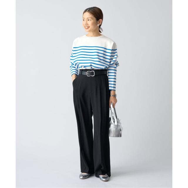 イエナ（IENA）/《追加2》TA/PL ジョーゼットタックワイドパンツ