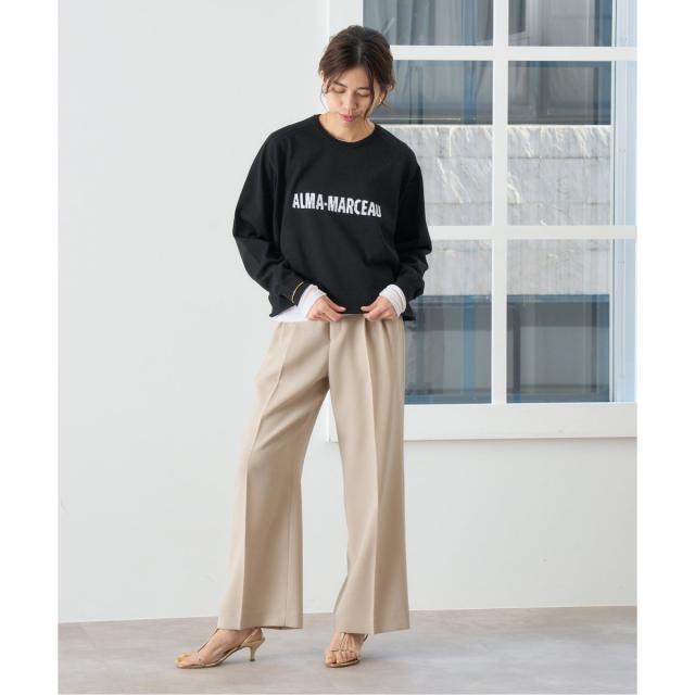 イエナ（IENA）/《追加2》TA/PL ジョーゼットタックワイドパンツ