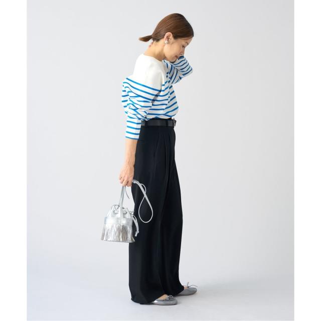 イエナ（IENA）/《追加2》TA/PL ジョーゼットタックワイドパンツ