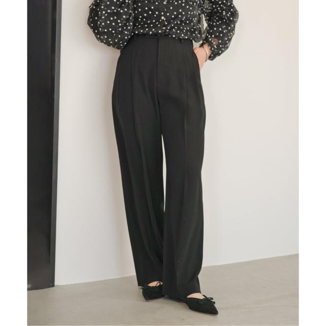 イエナ（IENA）/《追加2》TA/PL ジョーゼットタックワイドパンツ