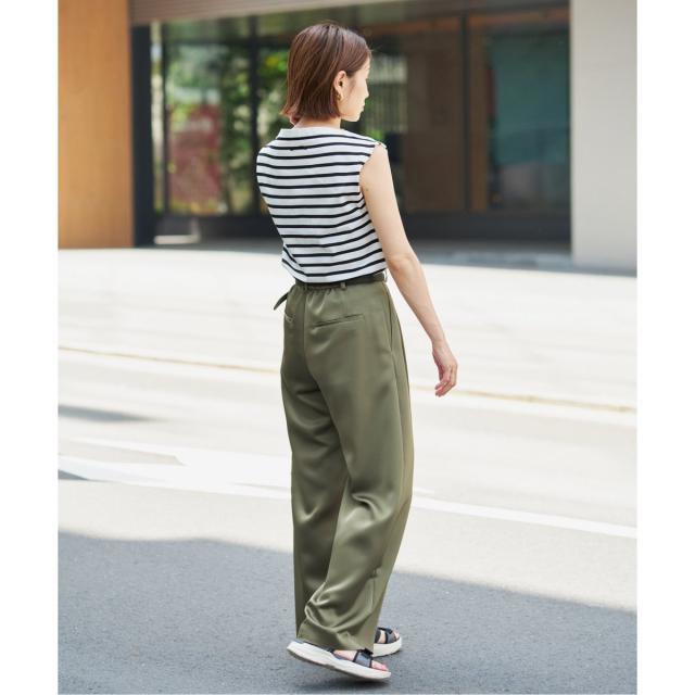 イエナ（IENA）/《追加》ウォッシャブル サテン スラックス