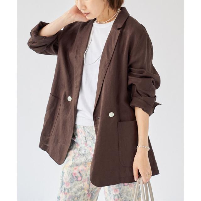 ウォッシャブル ソフトリネン リラックスジャケット ウォッシャブル ソフトリネン リラックスジャケット | イエナ
